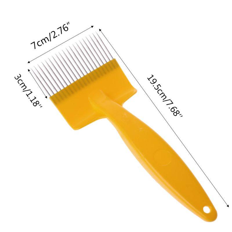Stainless Steel Tines Comb Uncapping Fork Cut Honey Fork Bee Beekeeping Tools